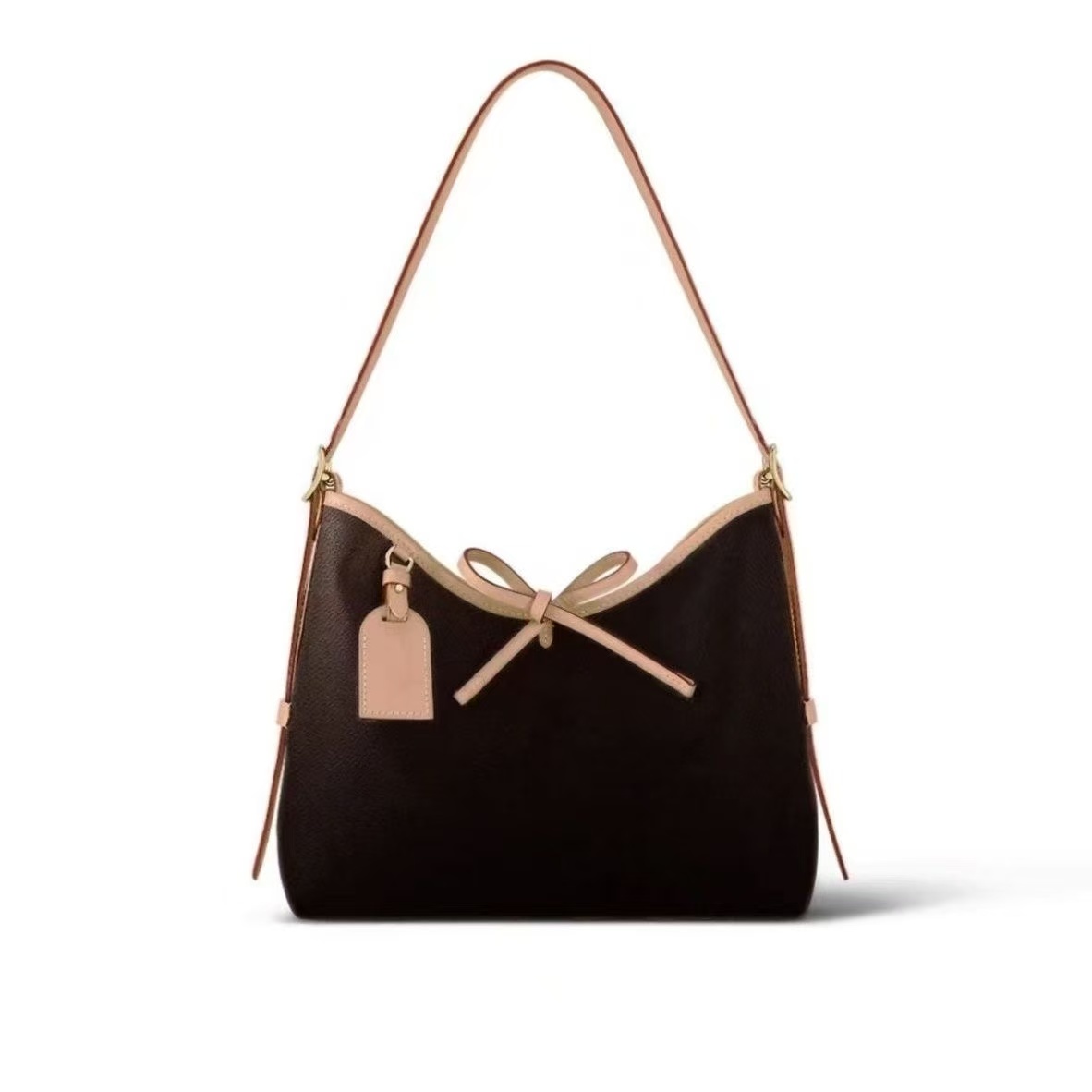 单肩包斜包托特包拼色轻奢磁扣单肩2025春夏新款