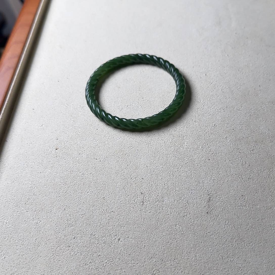 和田玉手镯未镶嵌霍*生