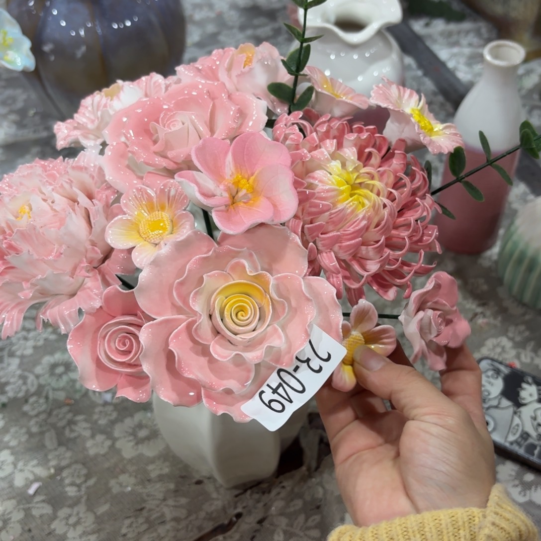 2349 陶瓷花拍满20元发货，退款拉黑