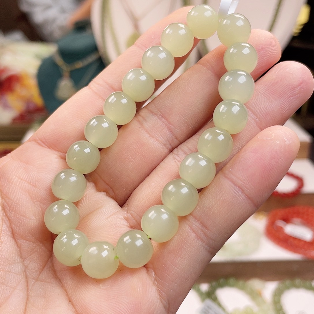 和田玉手链未镶嵌8**910