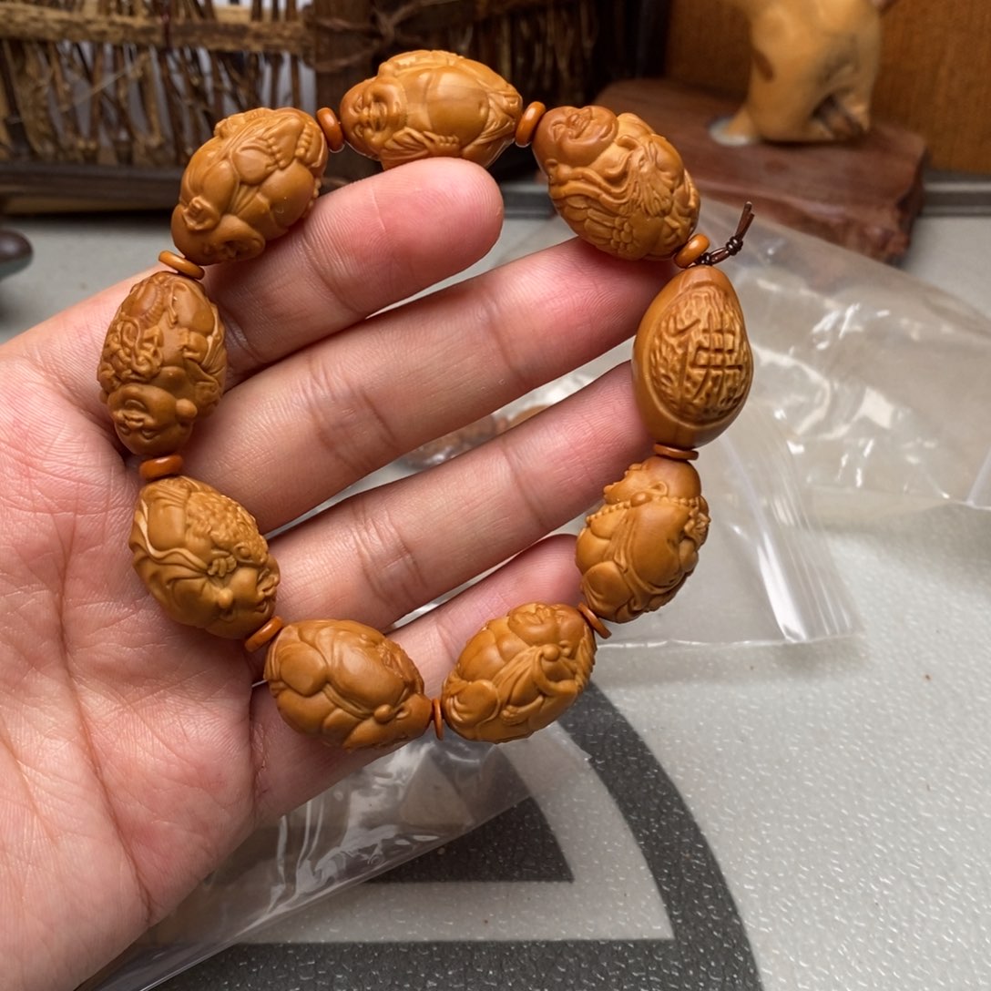 橄榄核手串/手链橄榄核雕刻工艺品宇