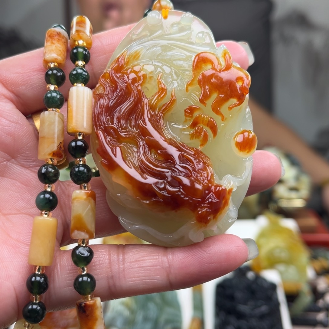 岫玉未镶嵌挂件挂件