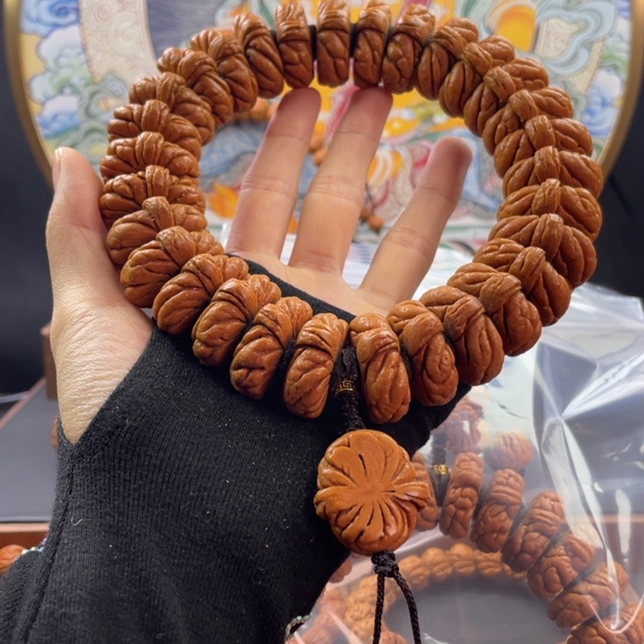 桃核手串龙纹桃核矮霸