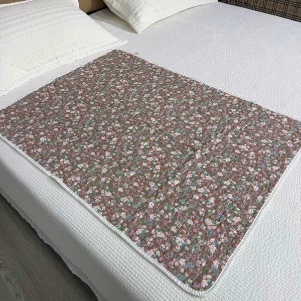 纯棉生理垫夹棉绗缝小床盖姨妈垫枕巾隔脏垫防汗学生宿舍可机洗S