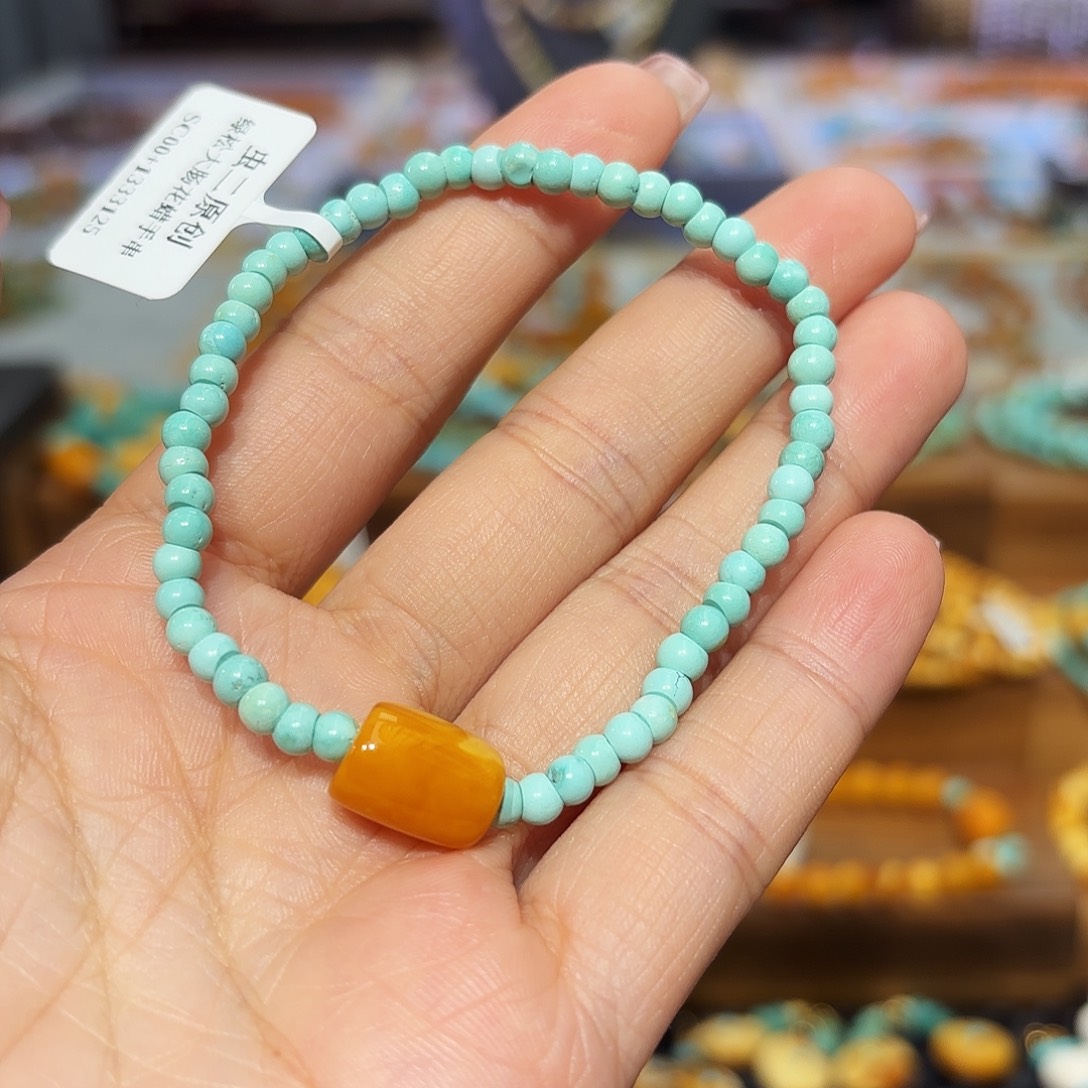 琥珀手链未镶嵌手串