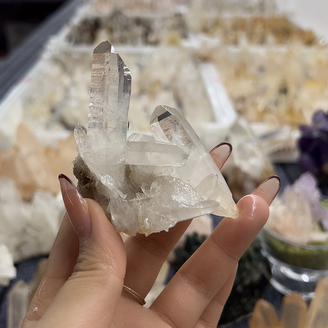 用***1水晶珠宝半成品银S925镶嵌