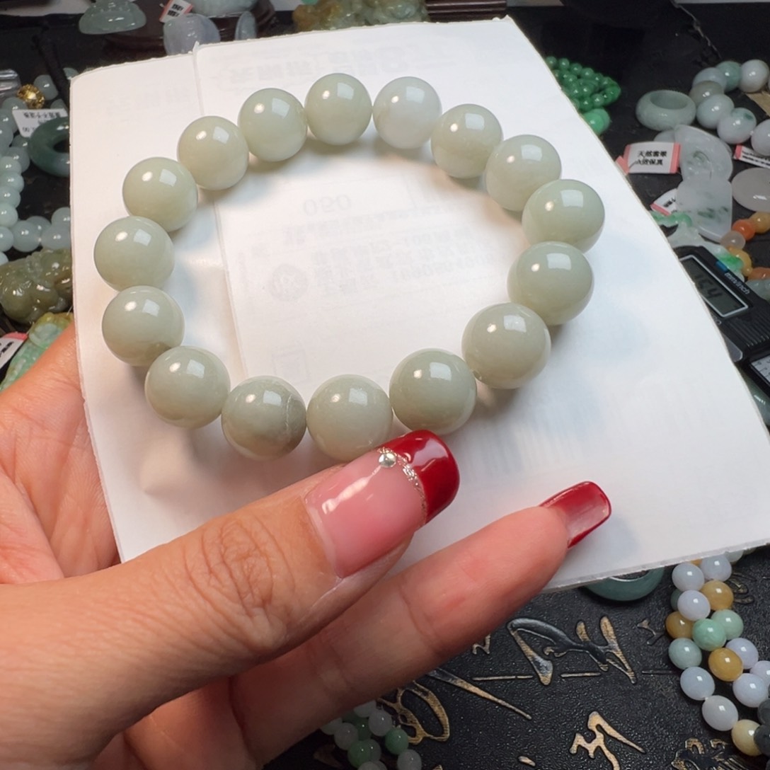 定制翡翠未镶嵌翡翠手串