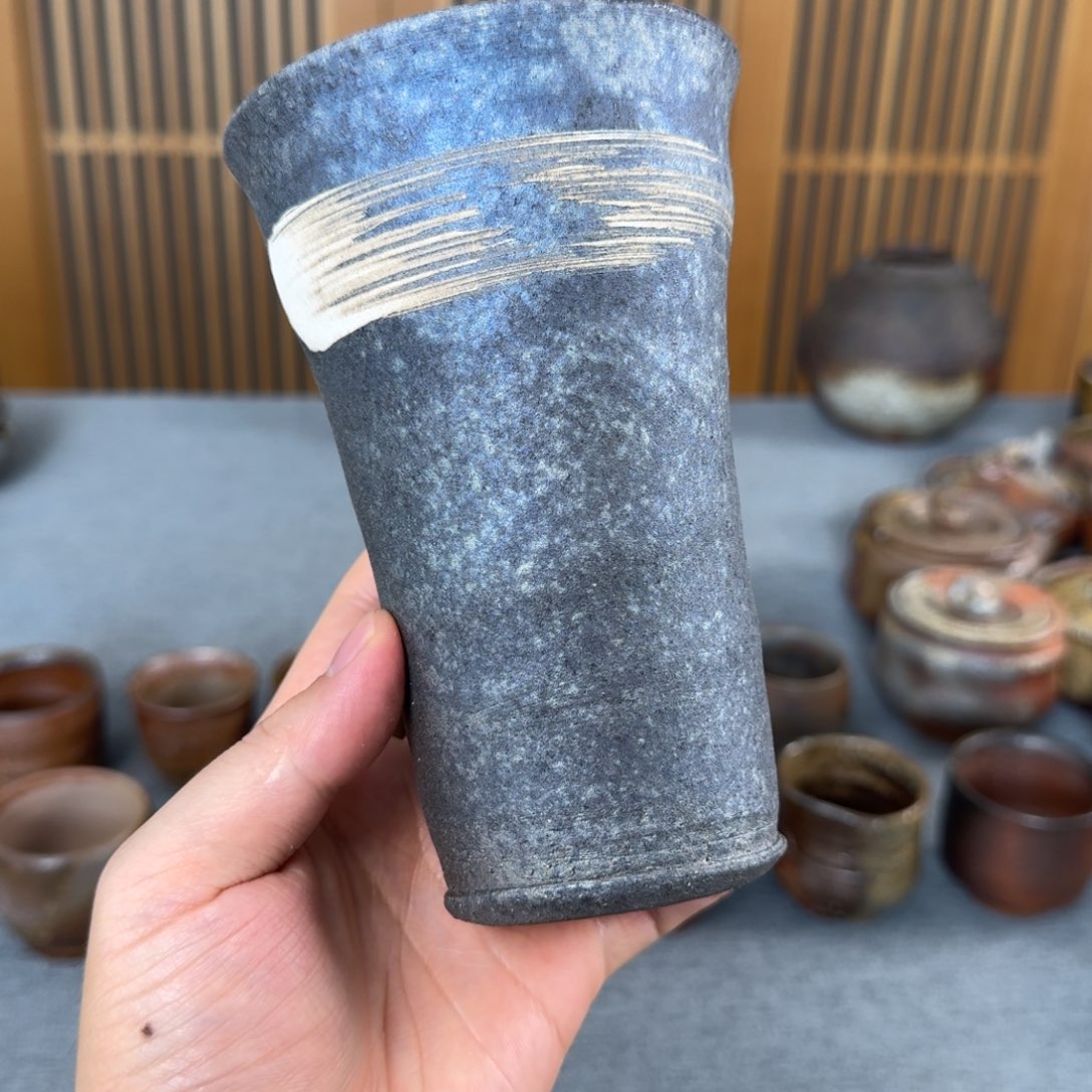 丸伊汤吞杯 信乐烧