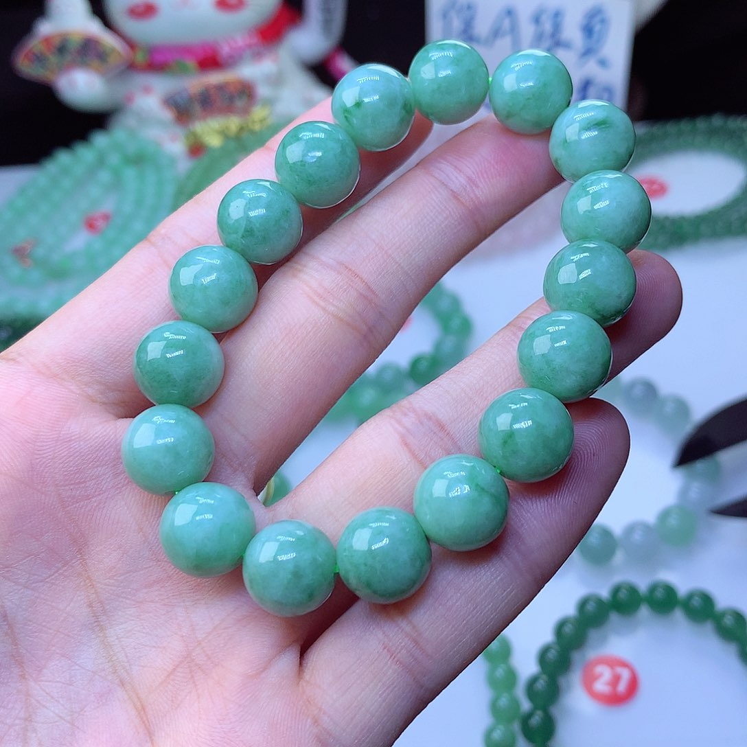 翡翠毛衣链未镶嵌