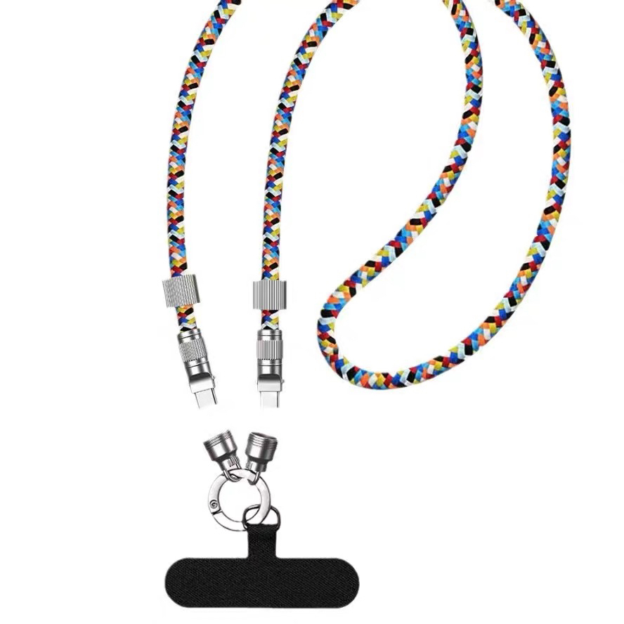 手机链手机挂绳双typec数据线二合一正版手机链苹果