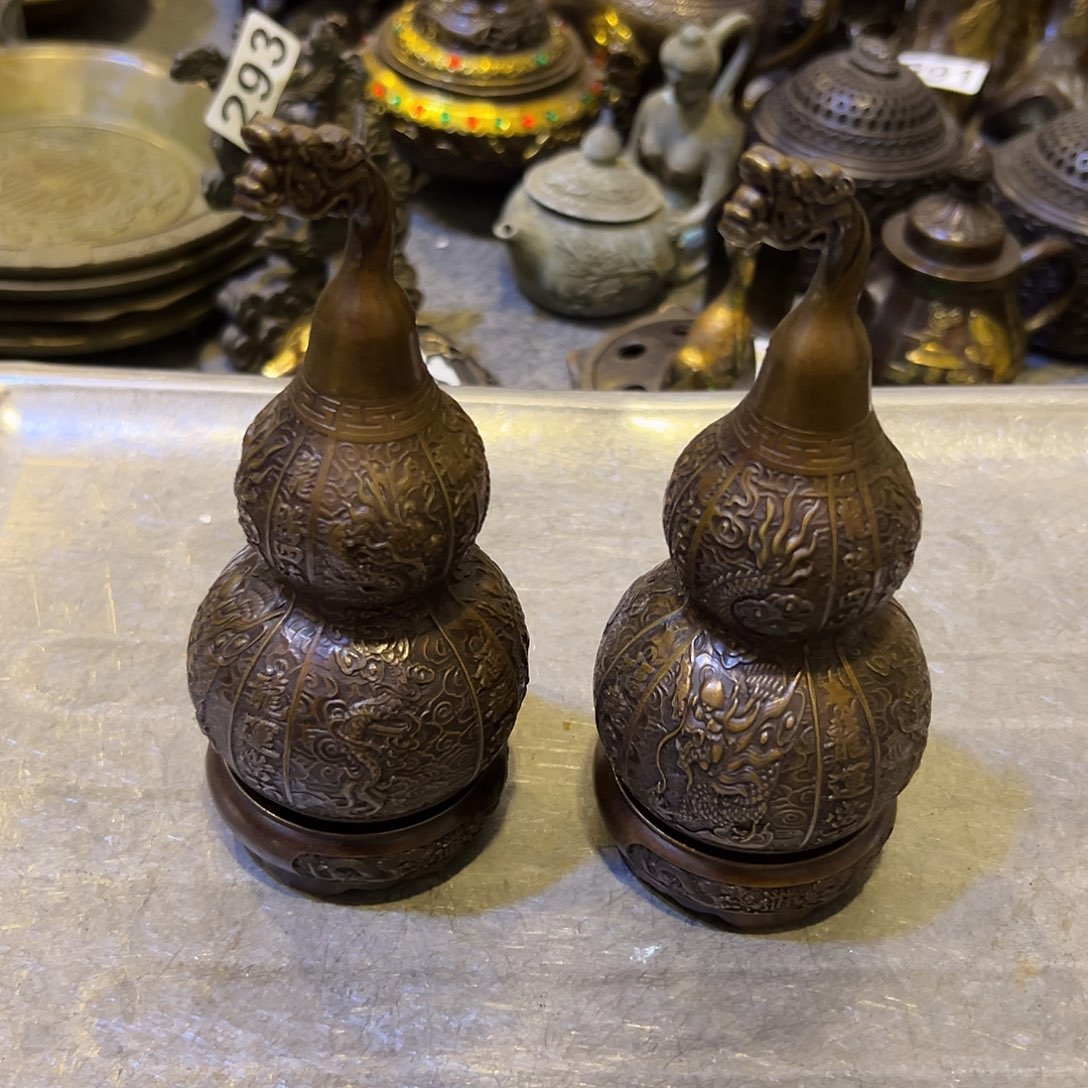 黄铜摆件，文房摆件