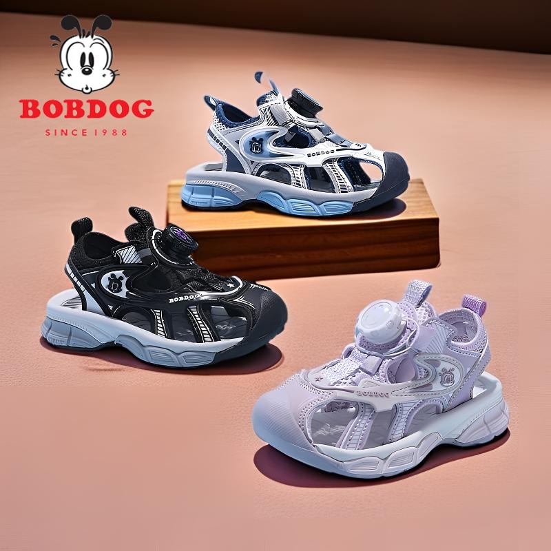 巴布豆凉鞋2025新款夏季时尚沙滩鞋女包脚凉鞋男透气休闲包头防滑