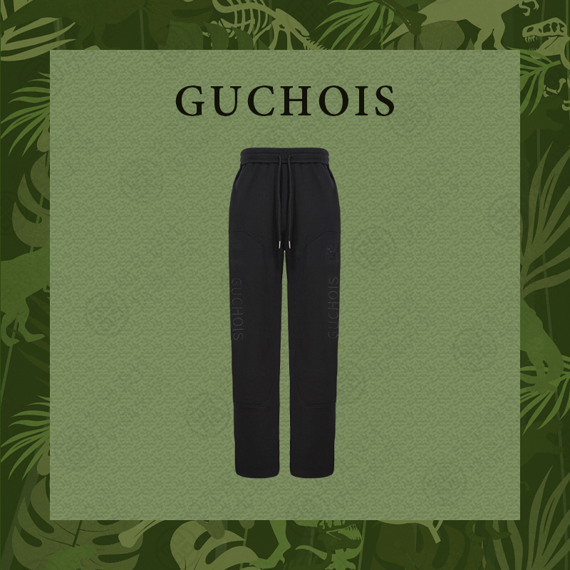 GUCHOIS秋季新款多口袋刺绣长裤 GU205