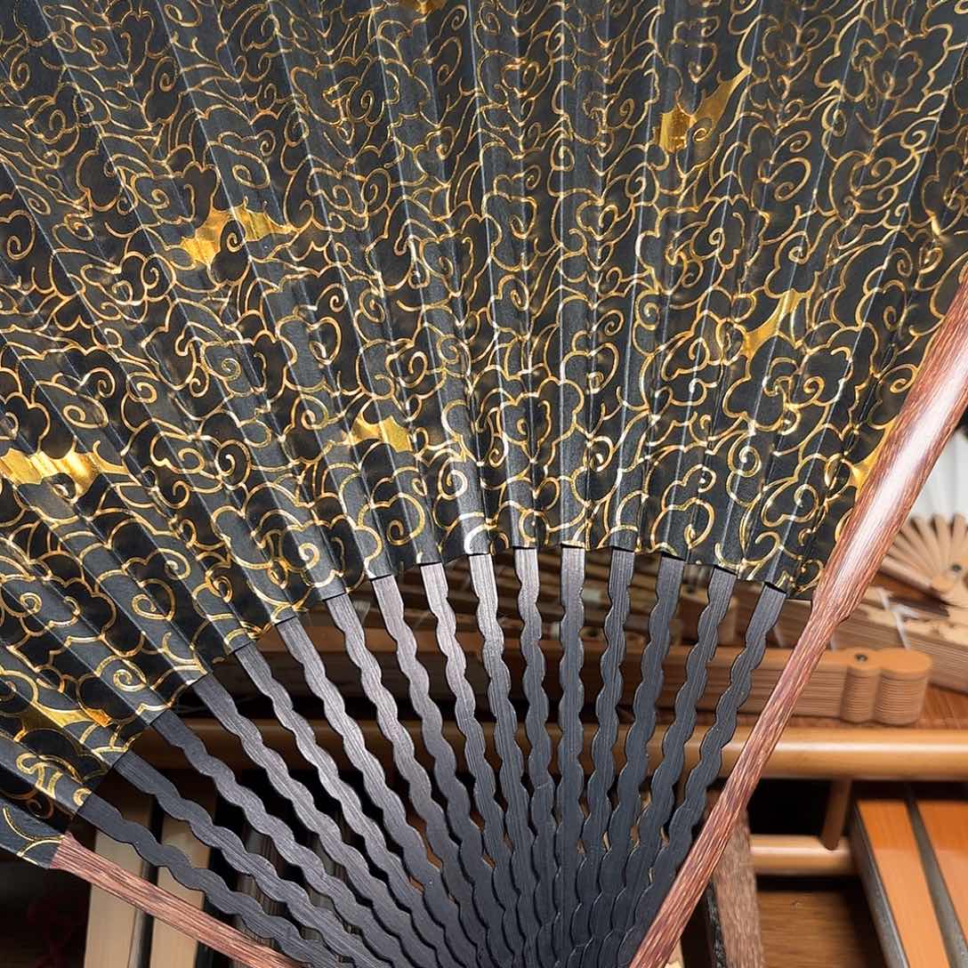 扇子芝麻粽龙鳞祥云金色