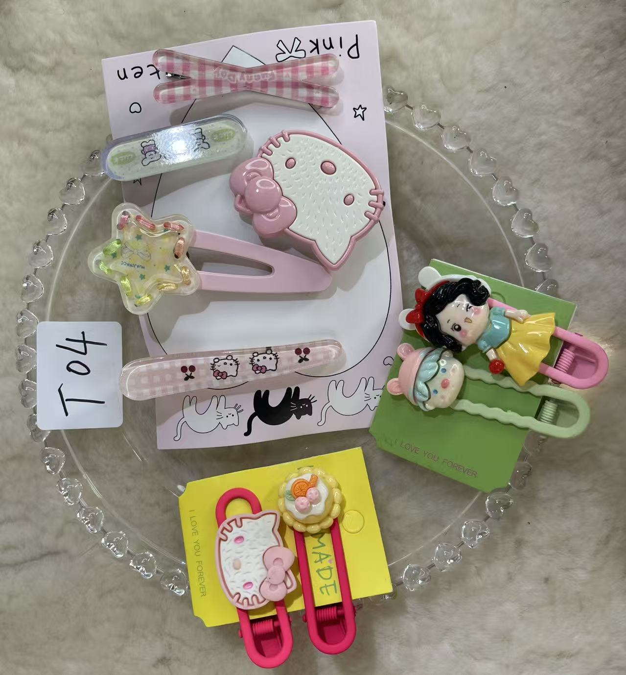 T04  鸭嘴夹日韩男女通用发卡饰品边夹女发夹少女风刘海夹