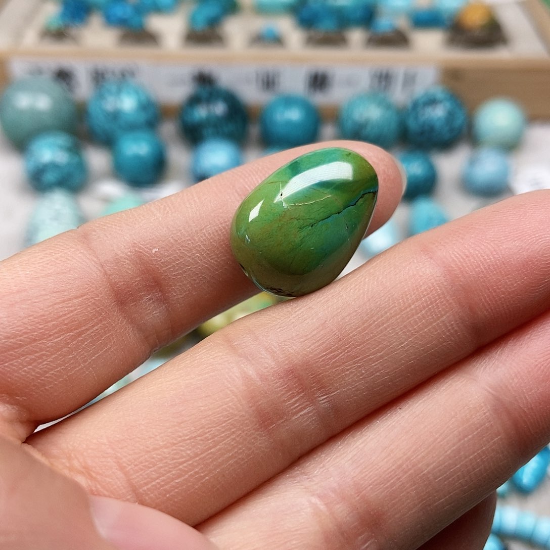 未镶嵌绿松石珠宝半成品