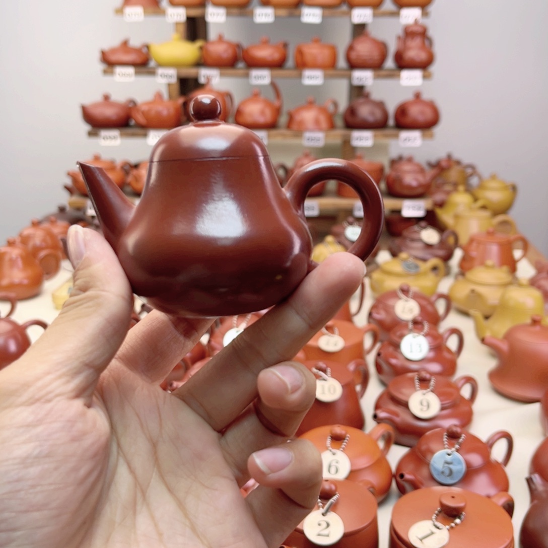 金****紫砂茶壶小剑梨壶大红袍