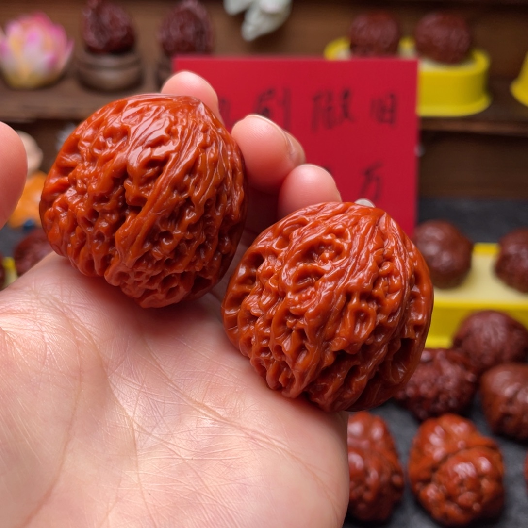 文玩核桃吊坠文玩核桃 手把件 南将石 40