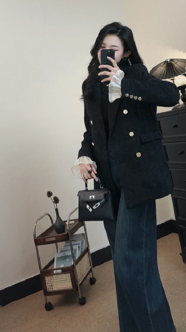 2025新款冬季羽绒服西装外套显瘦气质时尚百搭