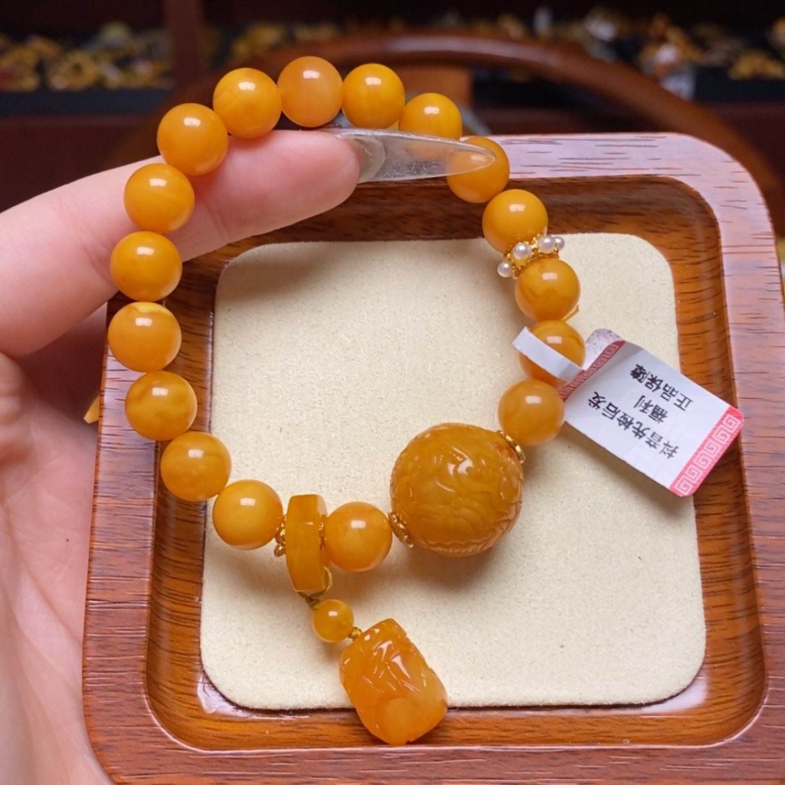 【闪购商品】蜜蜡手链未镶嵌手串