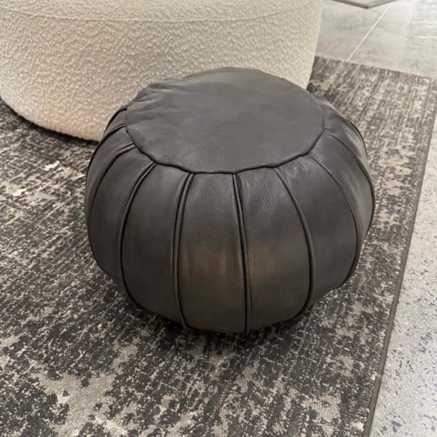 儿童南瓜头层牛皮沙发凳套子/真皮脚踏套子/换鞋凳套子