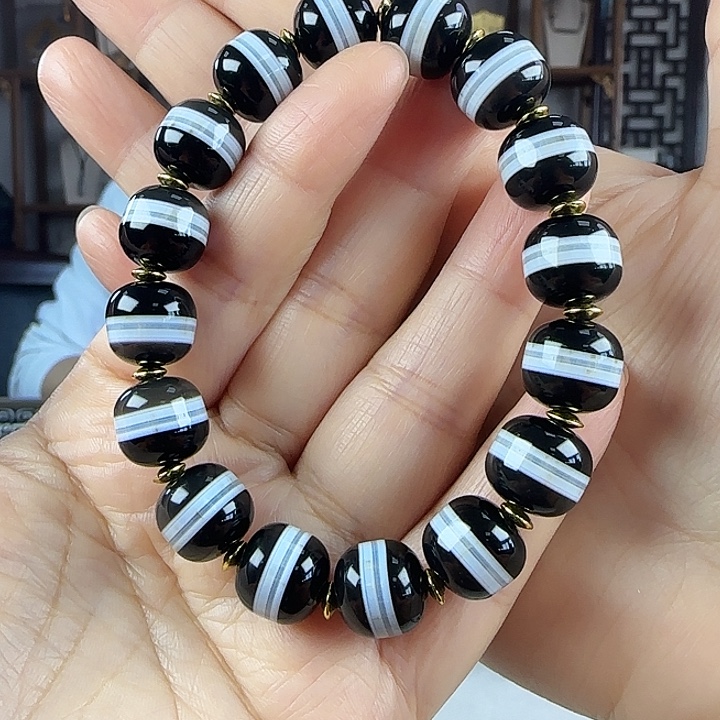 玛瑙/玉髓合金颈饰