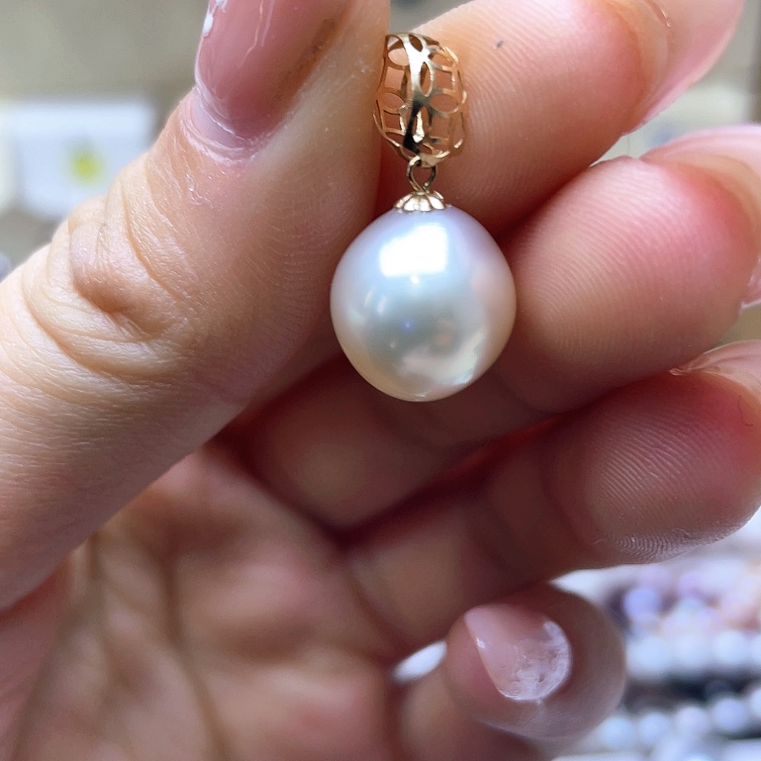 海水珍珠颈饰18K金镶嵌