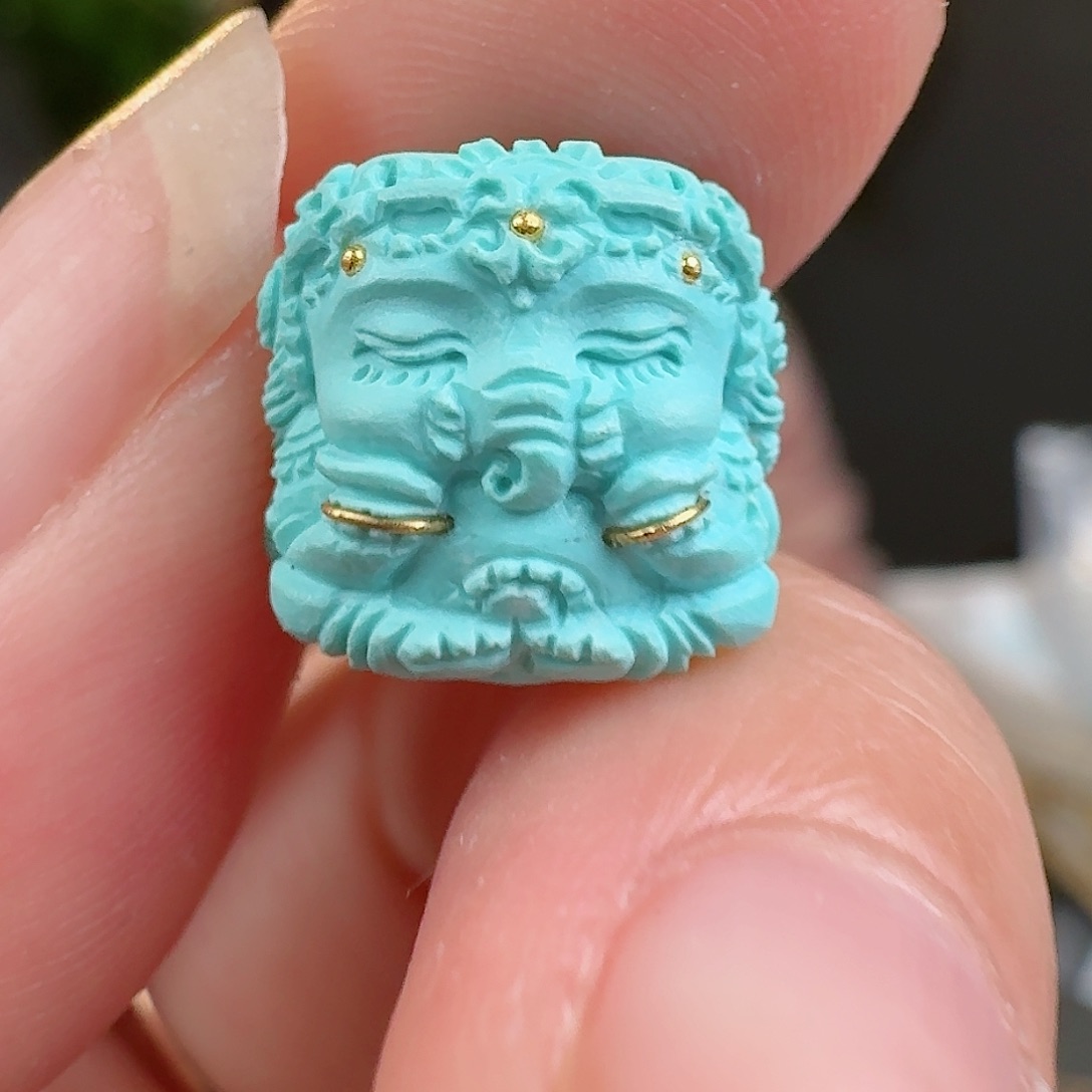 绿松石珠宝奇石未镶嵌