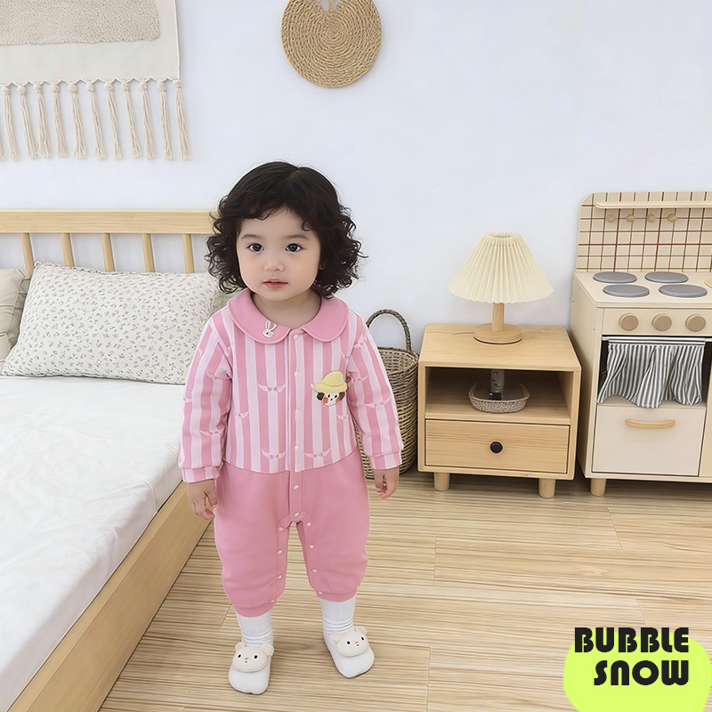 Y53婴幼儿加厚爬服连体哈衣