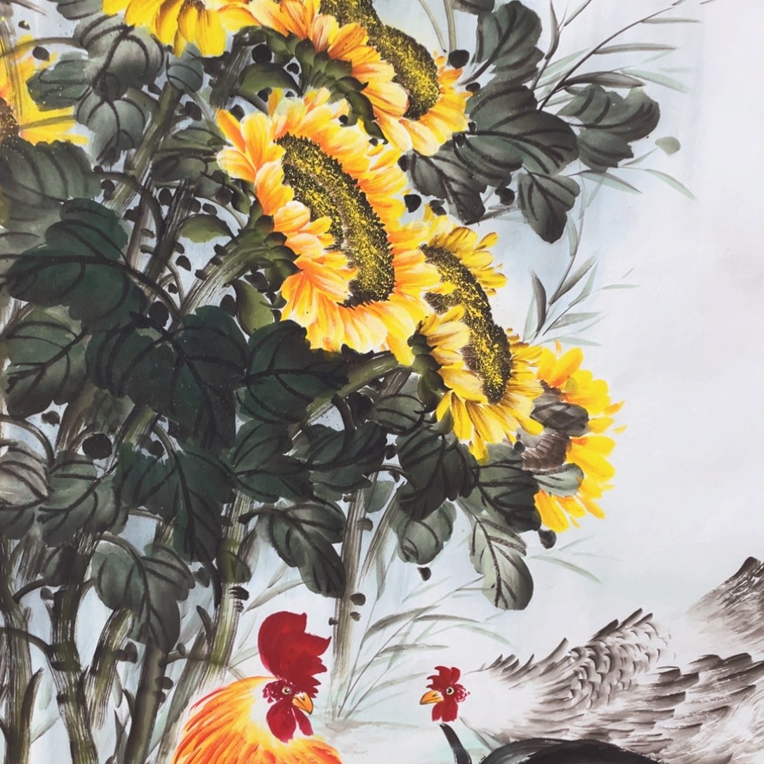 国画老师手笔手绘作品w