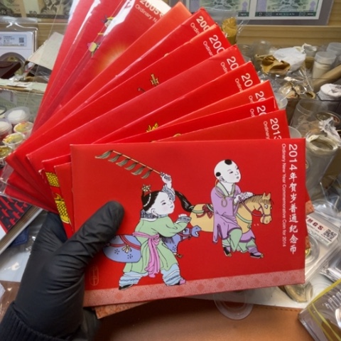 其他普通金属一轮生肖纪念币卡册套装，，，，