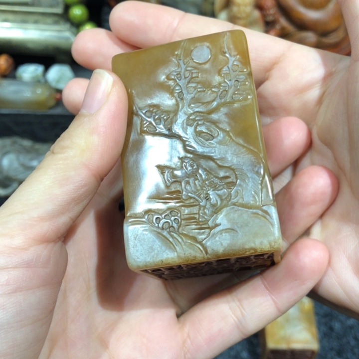 寿山石印石阿***！阿弥陀佛老师的第三个小的