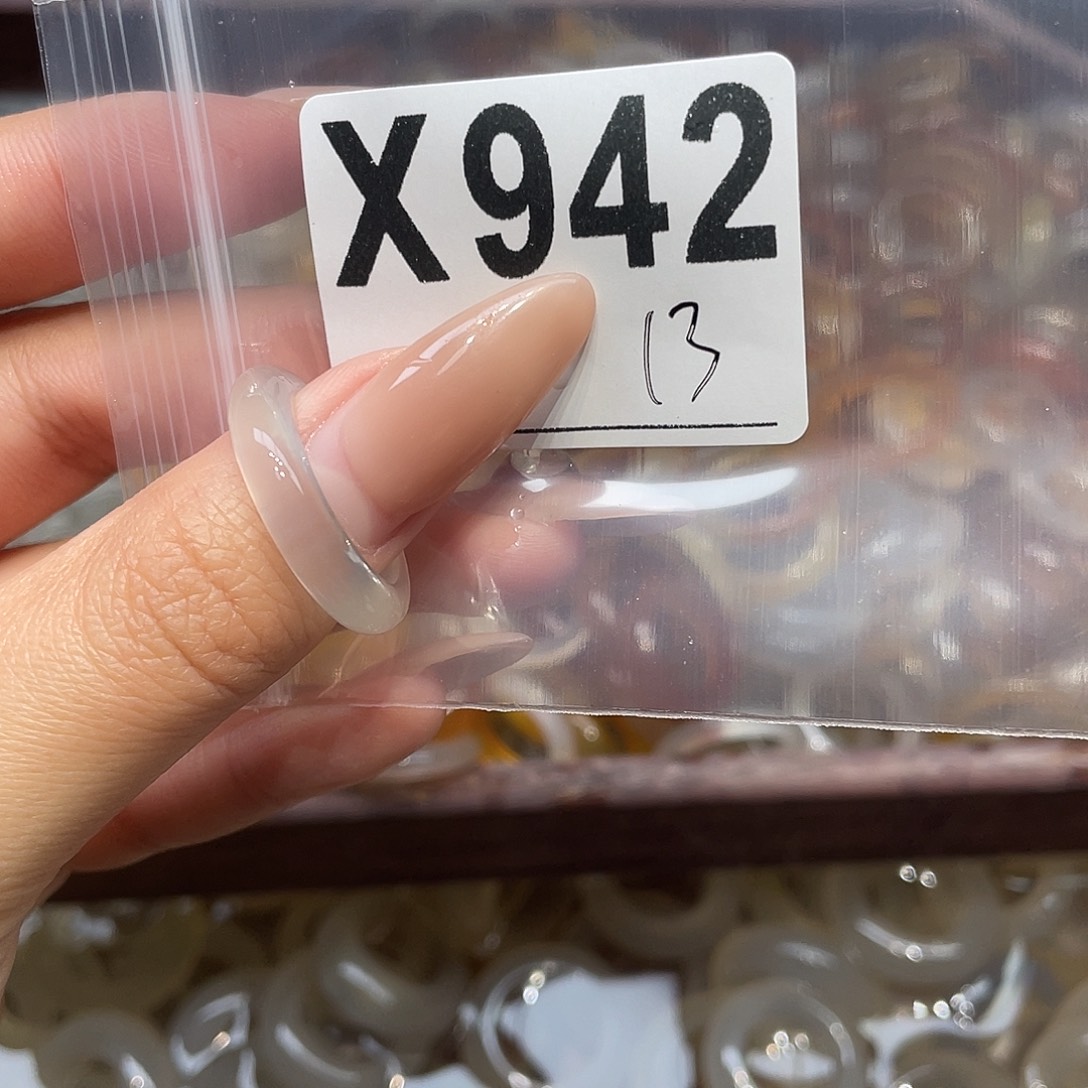 玛瑙/玉髓未镶嵌戒指942