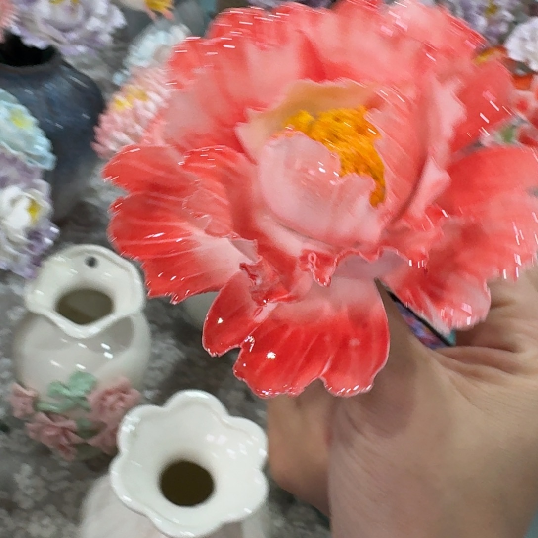 陶瓷花拍满20元发货，退款的拉黑