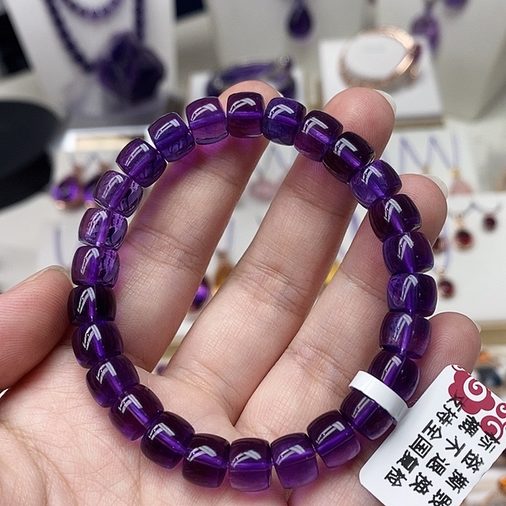 紫晶手串未镶嵌紫水晶手串