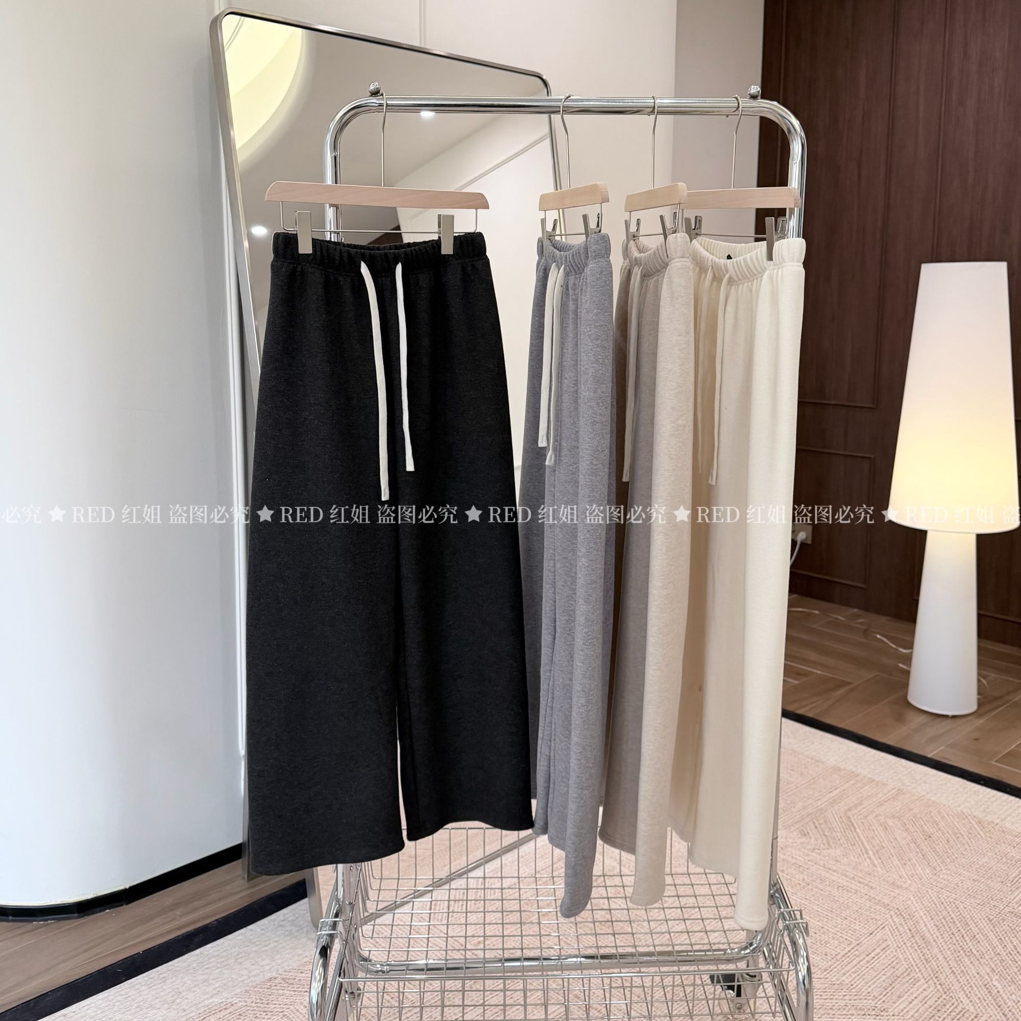 超值神裤！！定制绒~纸片裤加绒窄版直筒显瘦韩版女士休闲长裤