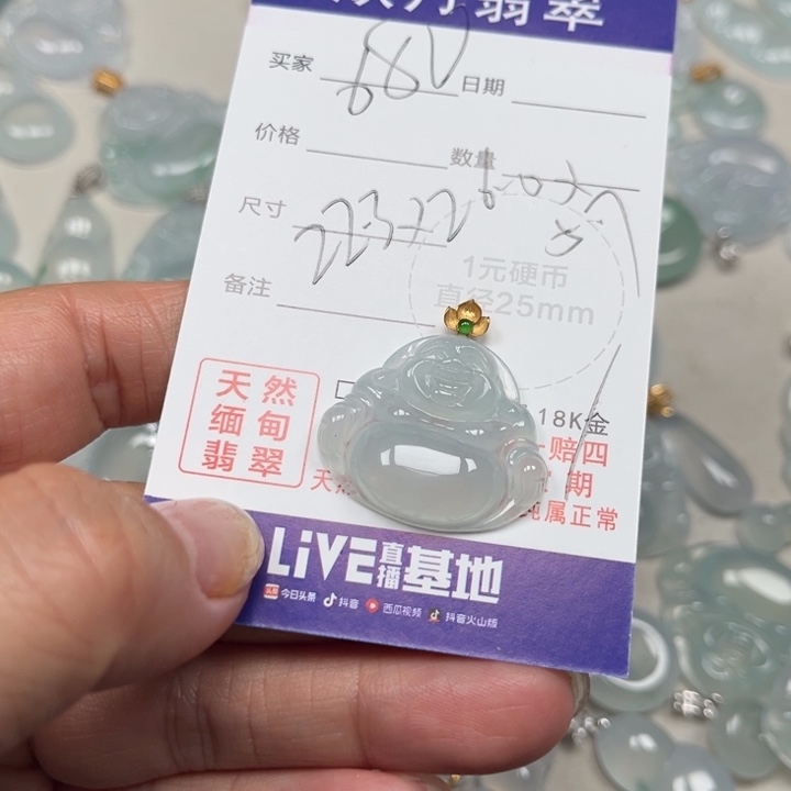 翡翠未镶嵌颈饰天然