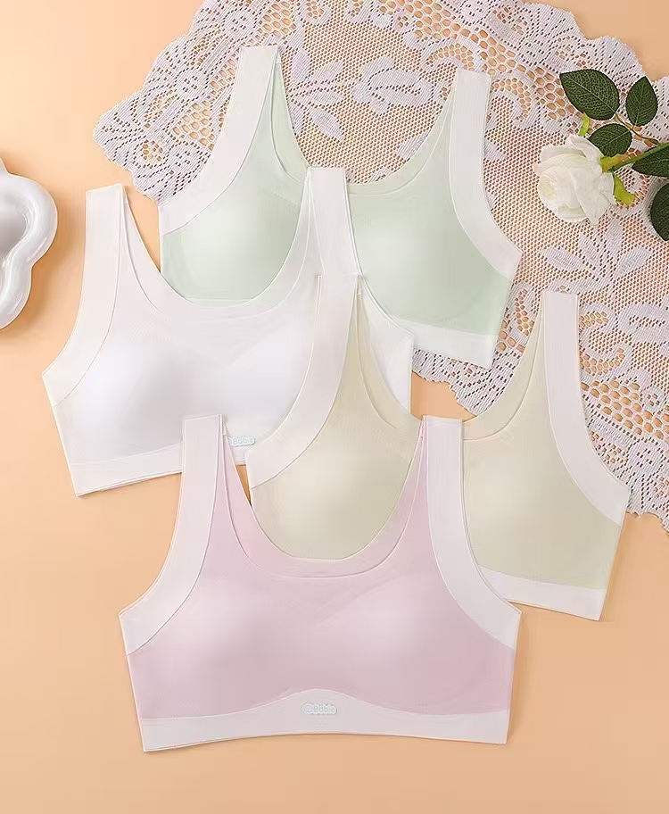 【拍1发2件】201-280号高货2件无痕发育期背心内衣儿童透气夏季薄款