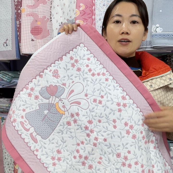 棉特价粉色花园兔