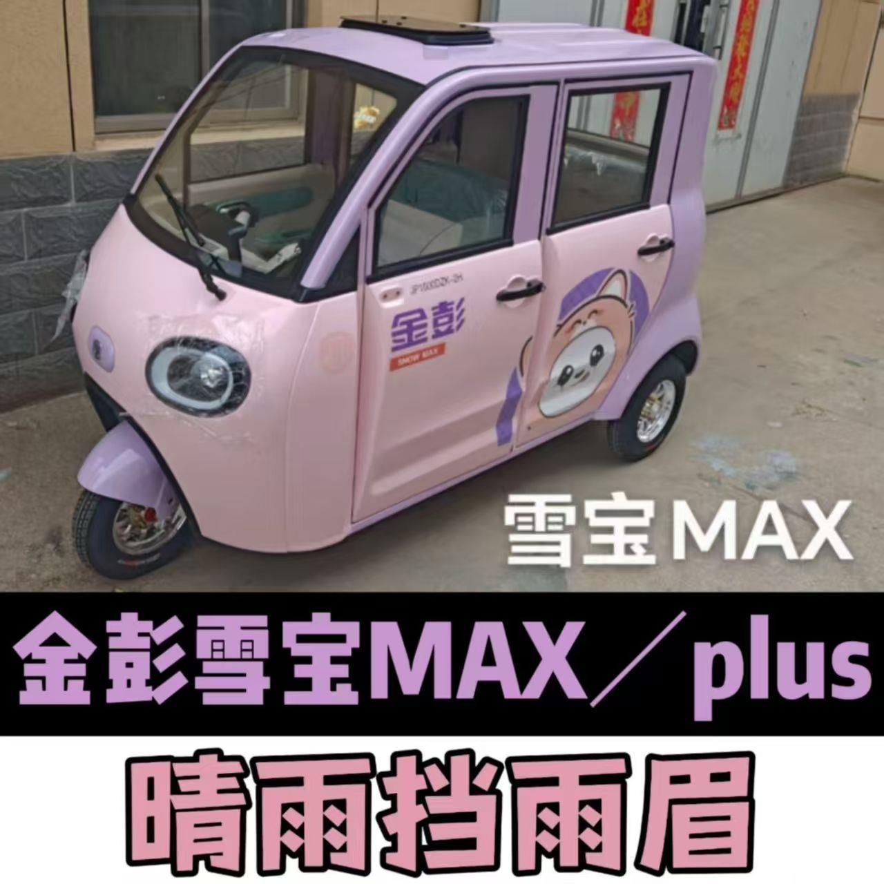 金彭雪宝MAX/Plus新能源三轮车电动车车门窗遮雨晴雨挡雨搭雨眉