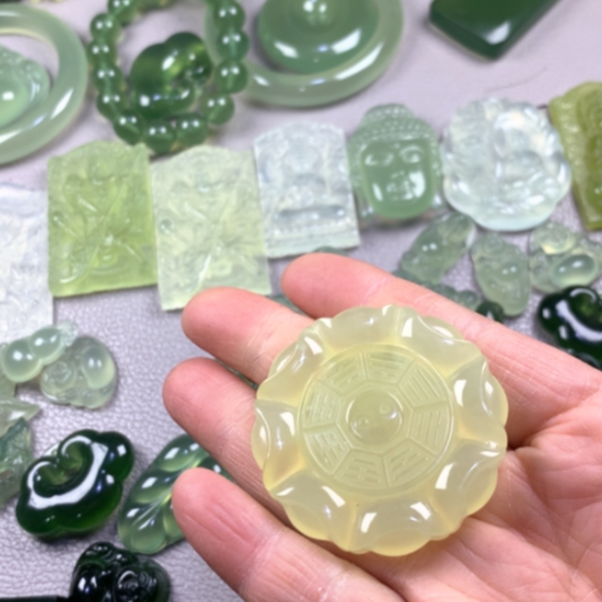 【闪购商品】蛇纹石玉岫玉未镶嵌