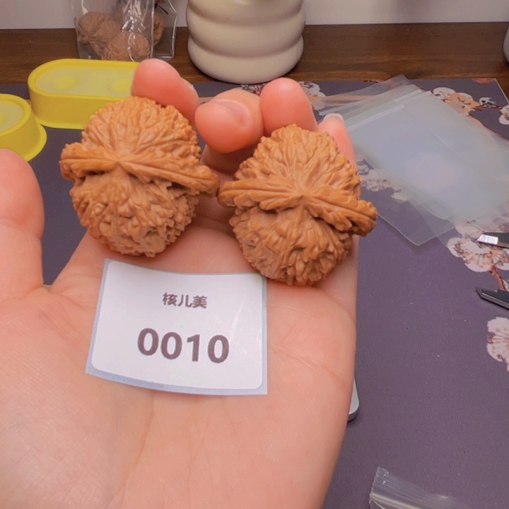 文玩核桃把件白狮子40尺0010