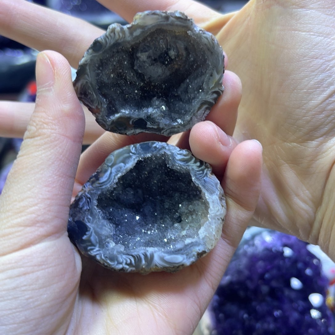 紫晶摆件未镶嵌紫水晶