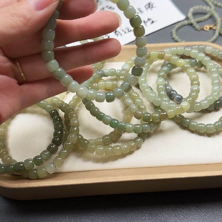 和田玉未镶嵌手链36