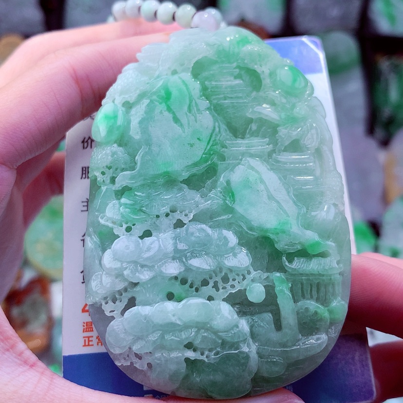 【闪购商品】翡翠颈饰未镶嵌挂件