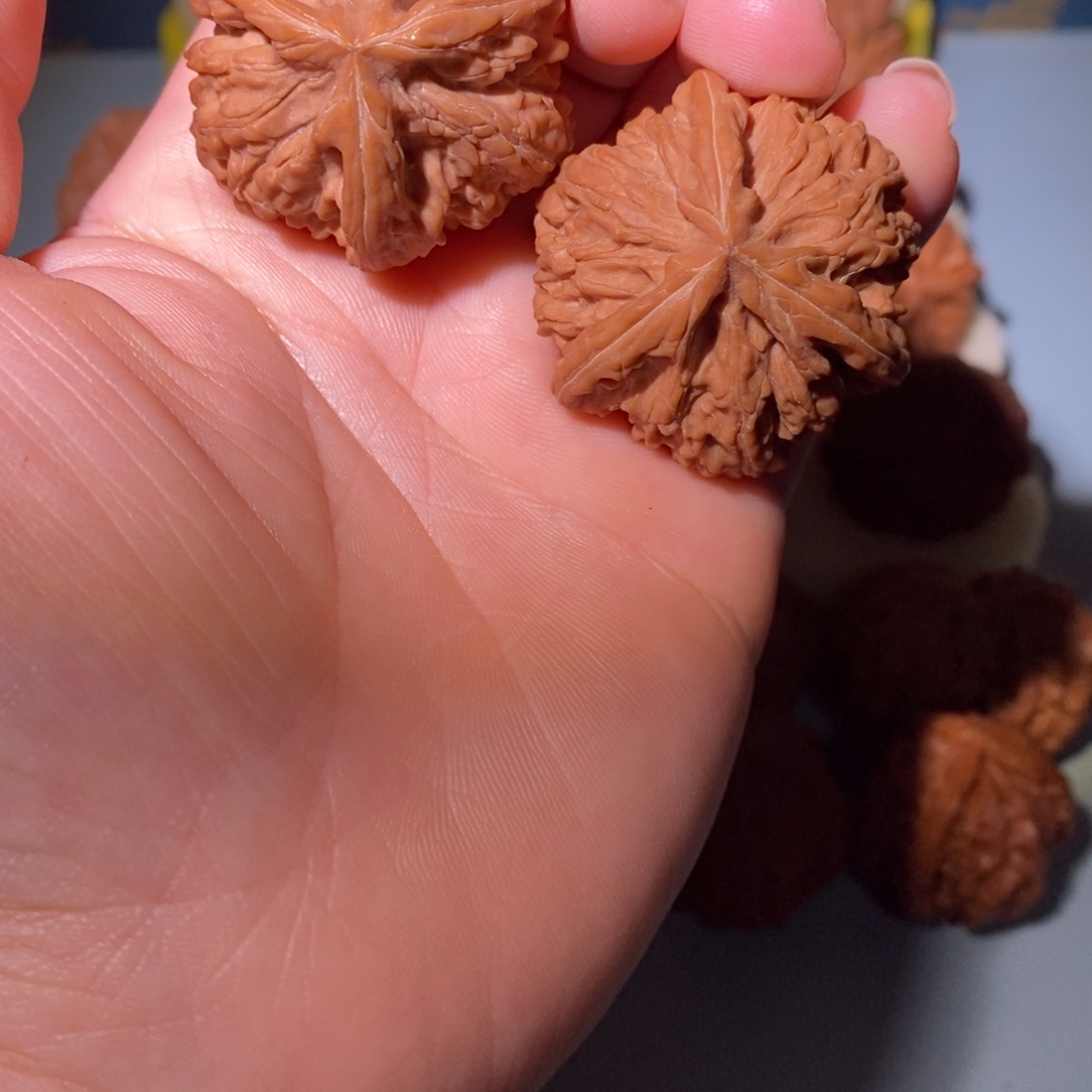 把件文玩核桃岁**声39三楞