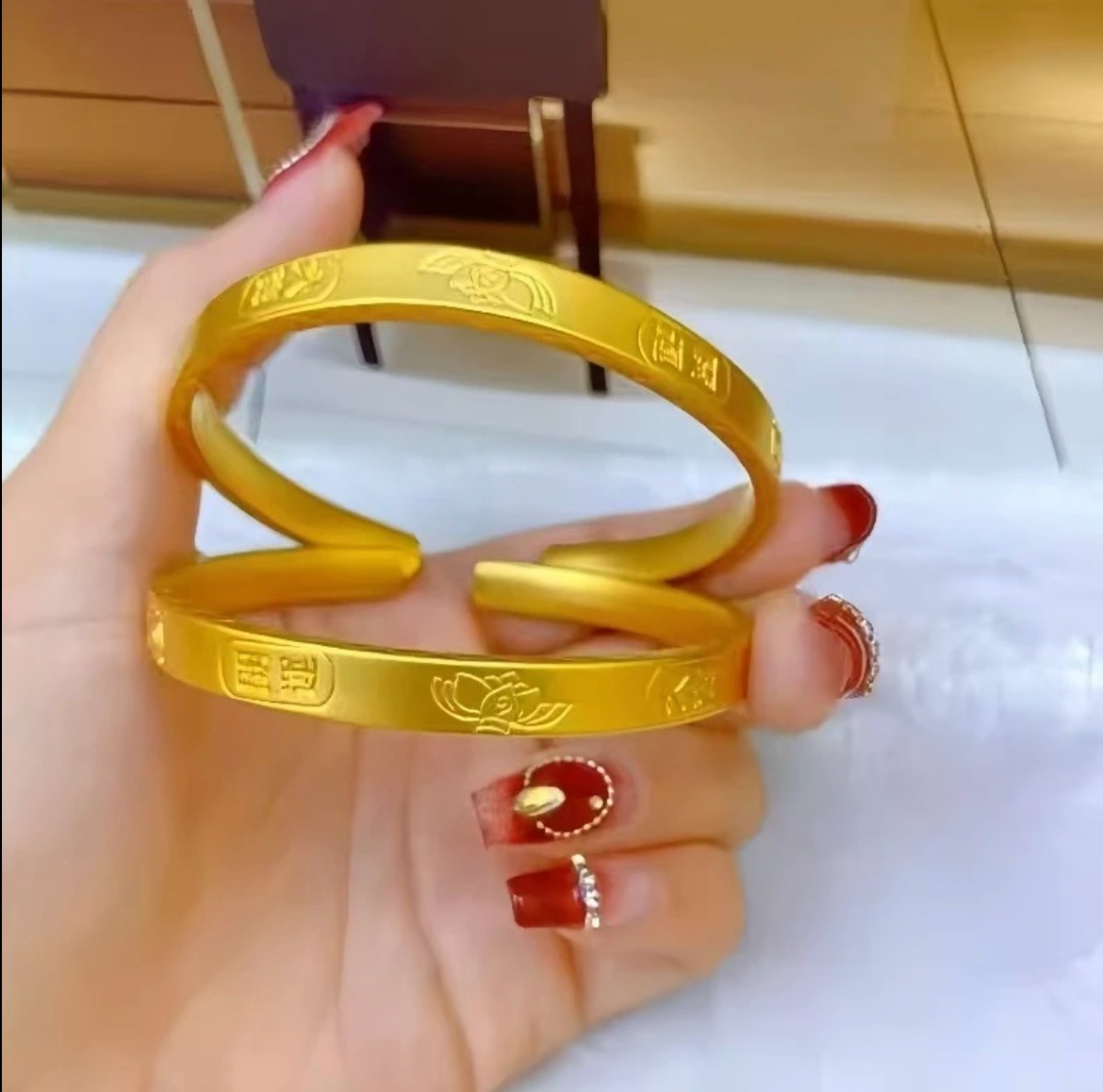 合金手镯 合金手镯 开运大吉 纯手工锻造