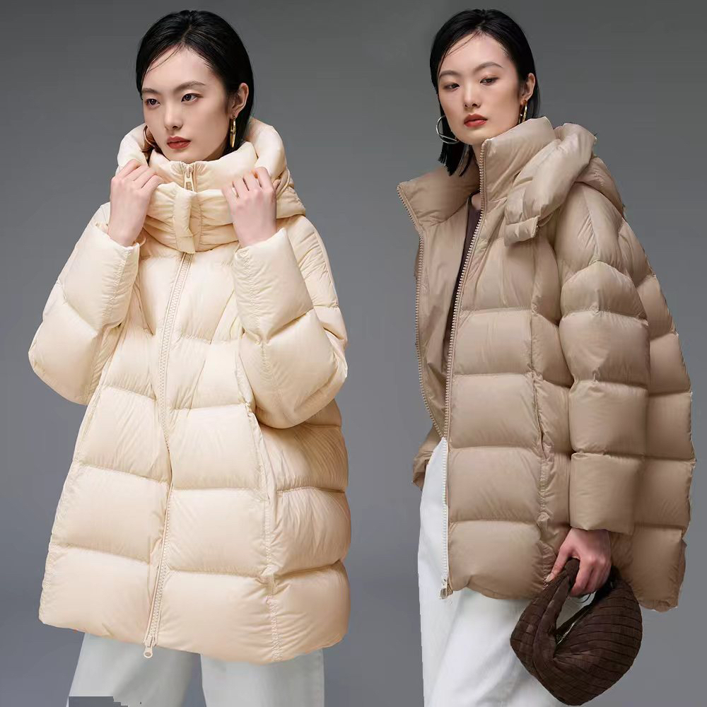 邹先森618-29(羽)大牛排超蓬松中长款新款保暖外套宽松百搭韩版