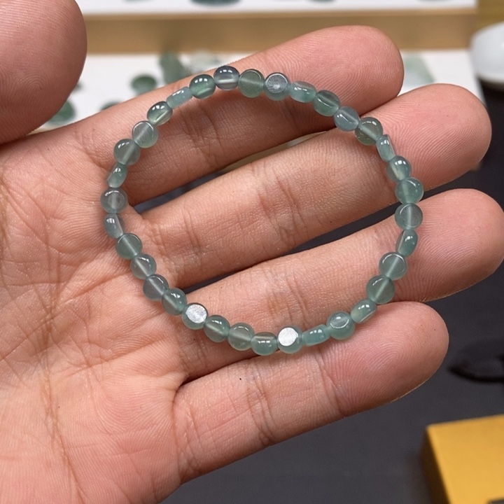 翡翠未镶嵌手链天然a货翡翠38