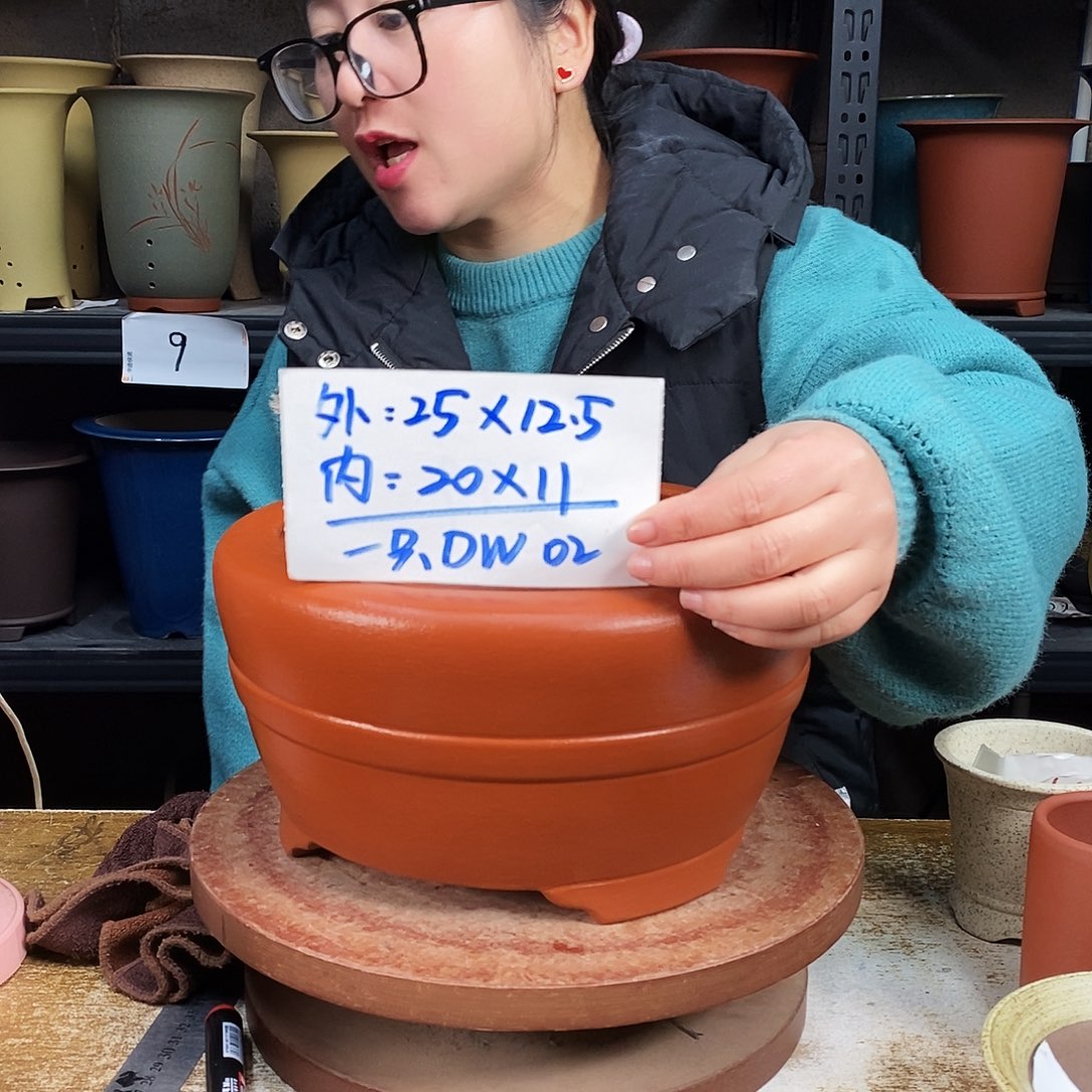 紫砂一只花盆货号DW02